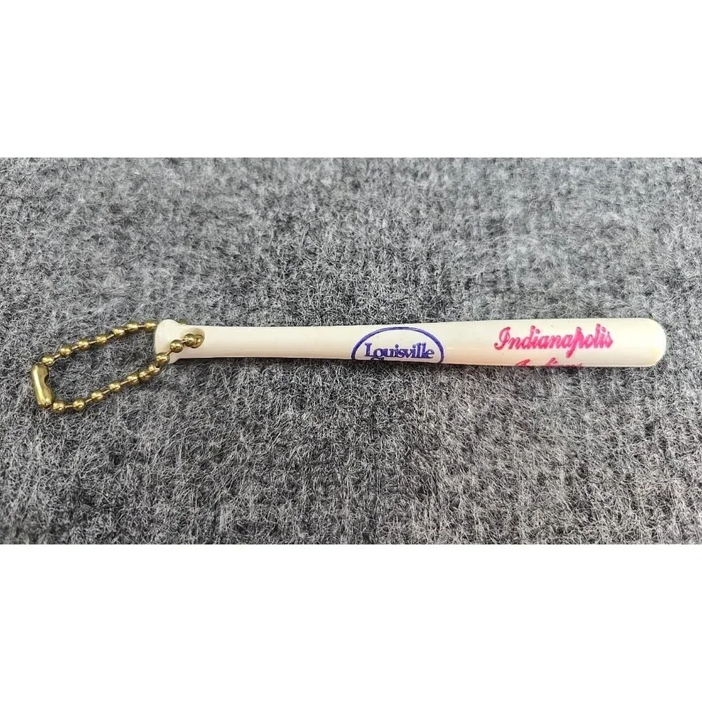 Vintage Keychain Indianapolis Indians Minor League Baseaball Louisville Slugger